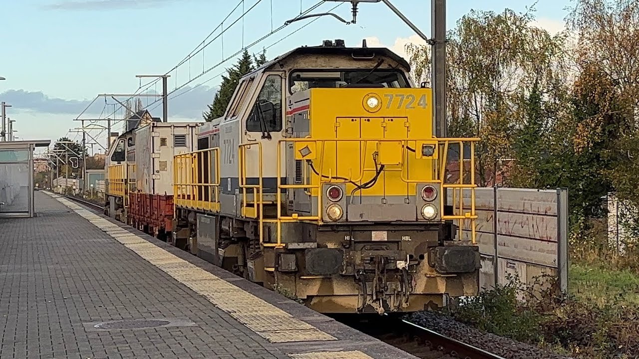Trains at Diegem Station (4K) 17-11-25