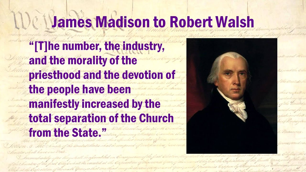 Constitution Lecture 9: Separation of Church and State