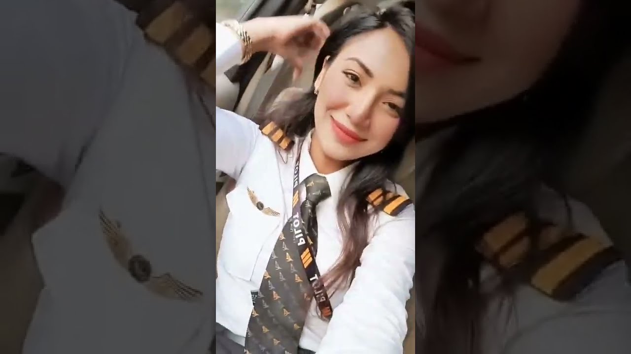 Female pilot in uniform 2