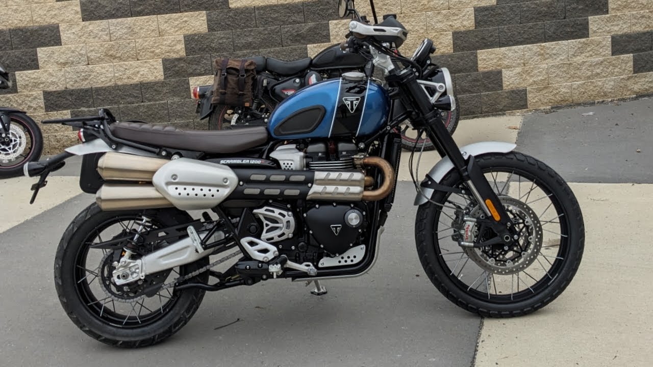Beautiful Triumph Scrambler XC 1200 - Life is Good!