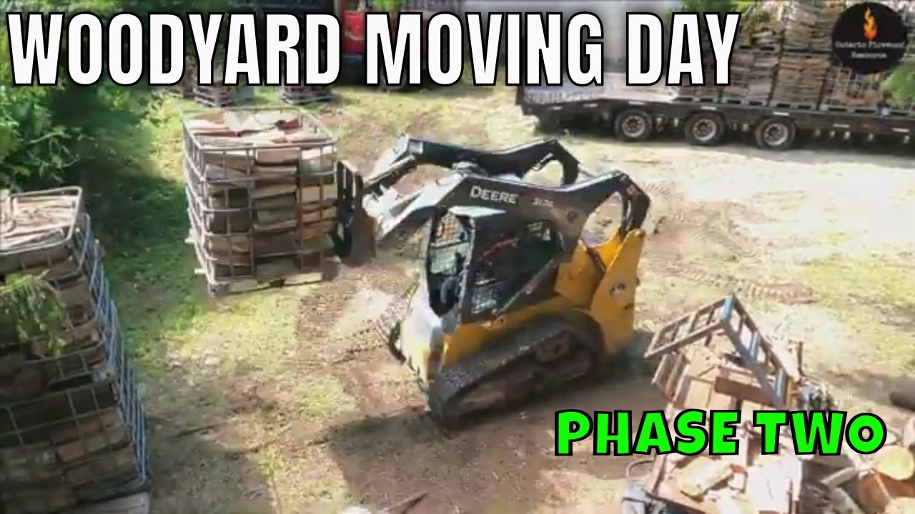 MOVING THE WOODYARD Pt  2 - 75 IBC TOTES FULL OF FIREWOOD