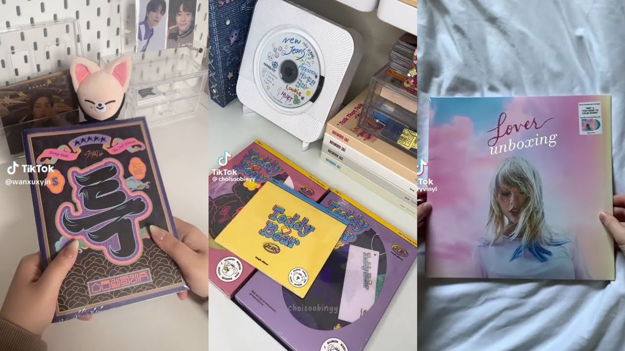 🧸🌷 unboxing album kpop🎀 #13 tiktok compilationl | Staynuna