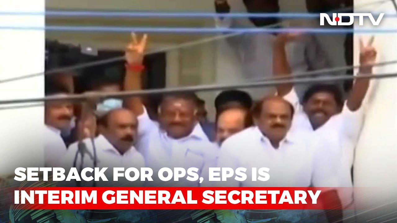 AIADMK Tussle: EPS Is New Boss, Rival OPS Expelled