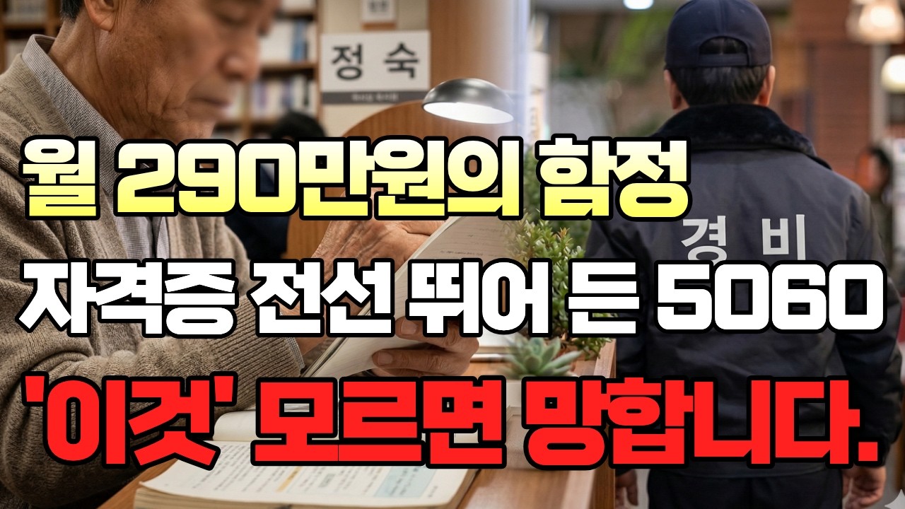 '월 290만 원 벌어요' 자격증 전선에 뛰어든 5060 (전기기사, 시설관리)