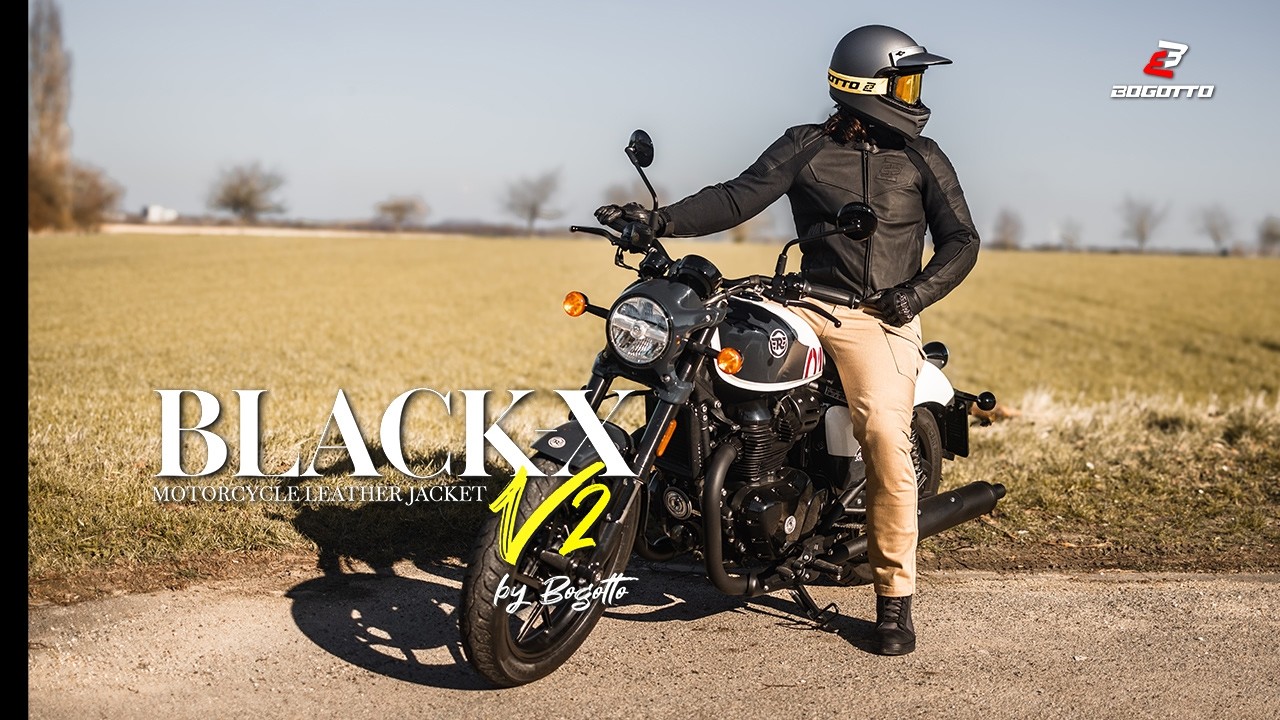 Bogotto Black-X V2 Motorcycle Leather Jacket