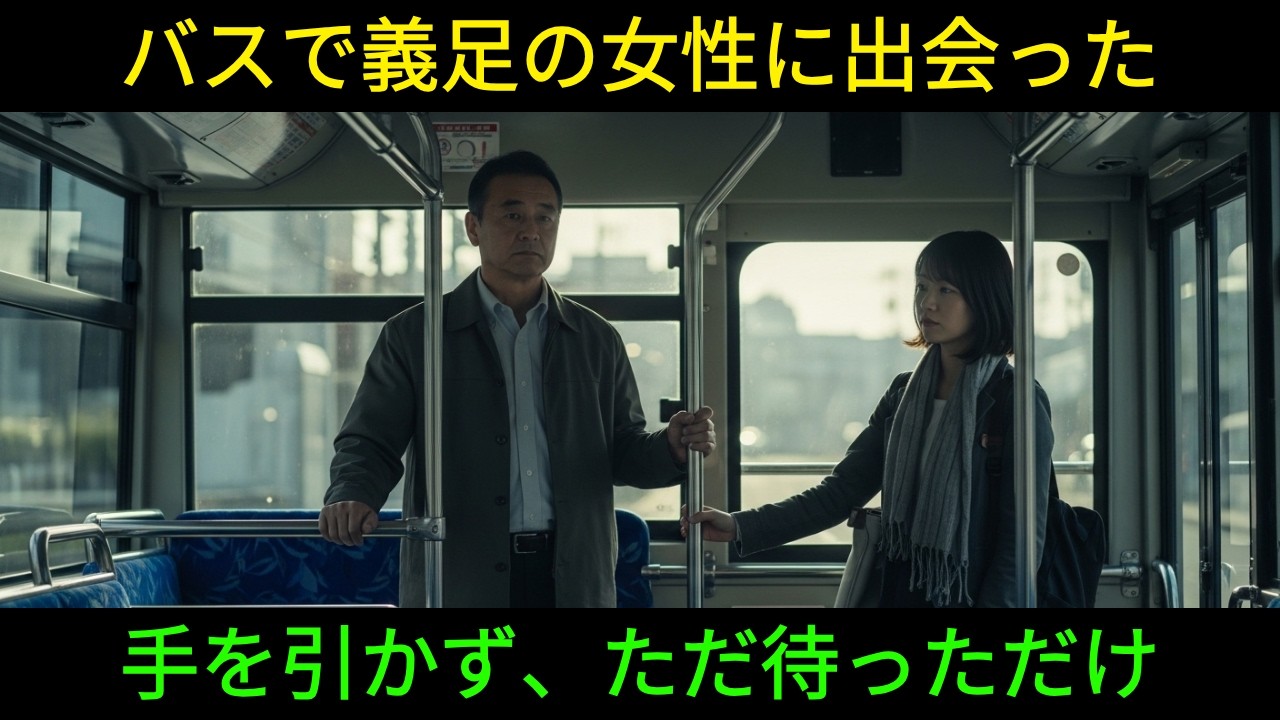【記録】涙が止まらない感動の実話｜バスで義足の女性と出会い、手を引かず待った日【感動する話】