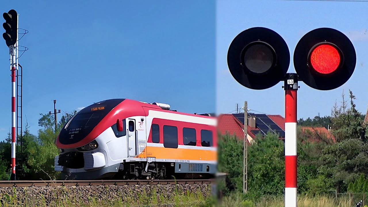 Przejazd Kolejowy na ul. Kościelnej w Ryjewie | Polish railroad crossing