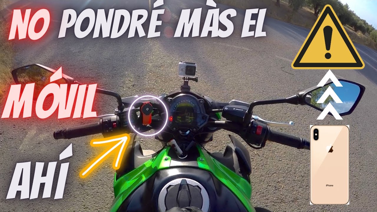 ⚠️Por 2 RAZONES, ¡¡JAMÁS pondré el móvil en SOPORTE de mi MOTO!! ⚠️