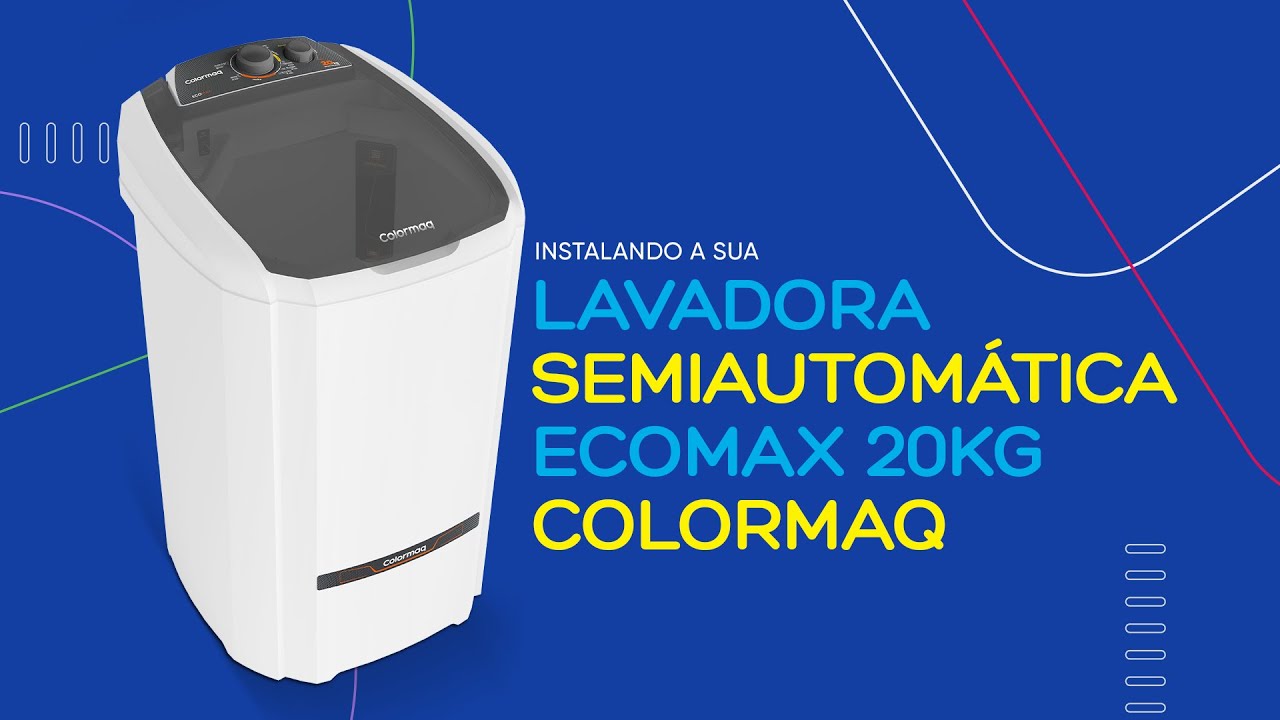 Como instalar o Tanquinho EcoMax 20kg Colormaq?