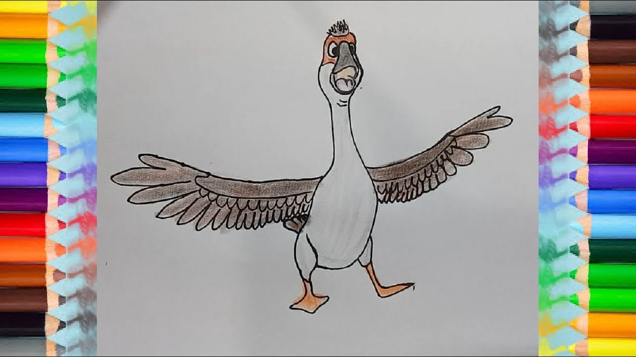 Duck Duck Goose 2018 Drawing | How to Draw Peng from Duck Duck Goose