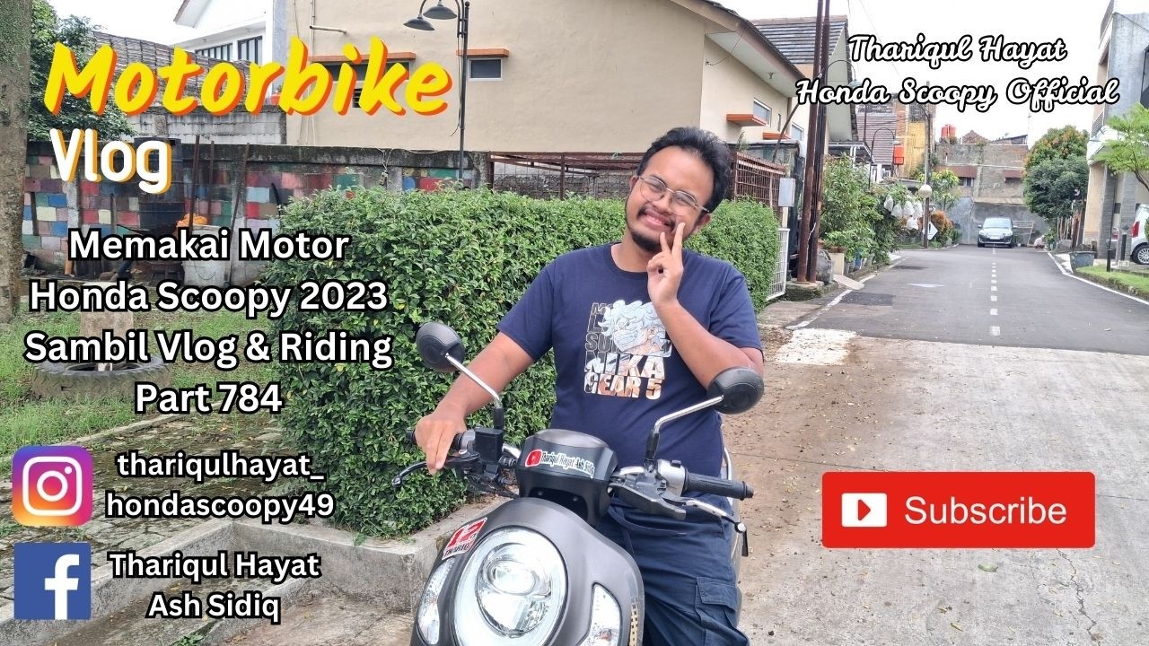 Memakai Motor Honda Scoopy 2023 Sambil Vlog & Riding Part 784