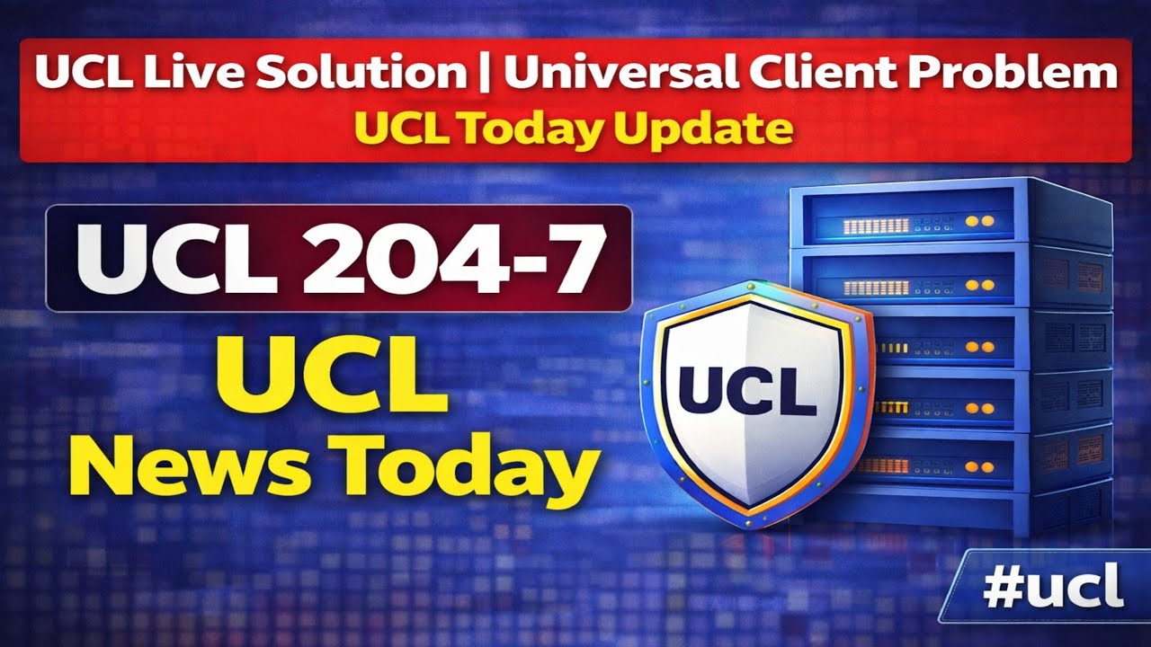 UCL Live Solution | Universal Client Problem | Ucl Today Update | ucl 204-7 | Ucl News Today #ucl
