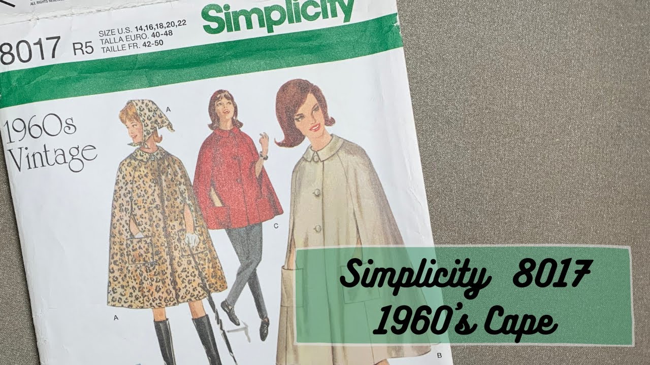 Simplicity 8017: 1960's Cape