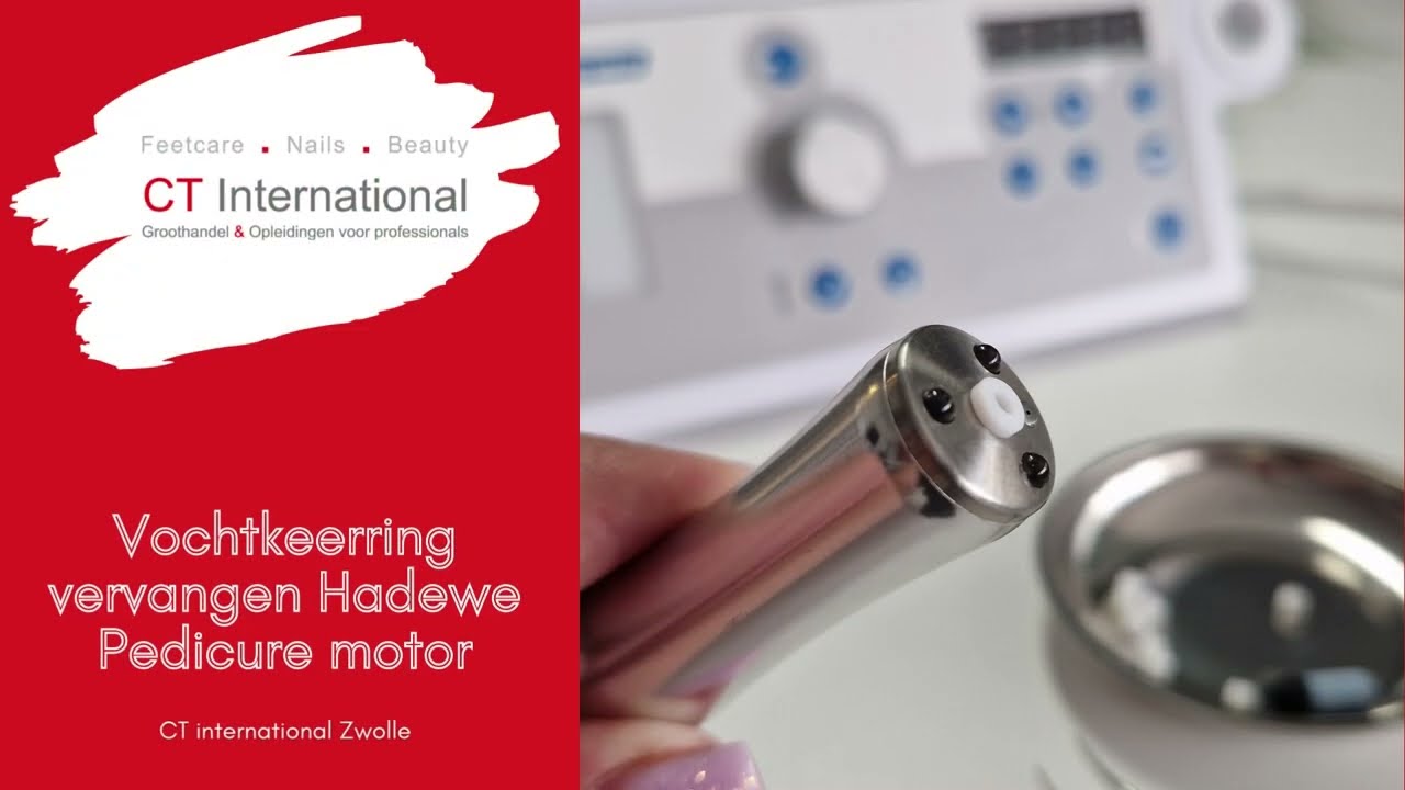 Vochtkeerring vervangen Hadewe pedicuremotor | instructiefilm CT international - Zwolle