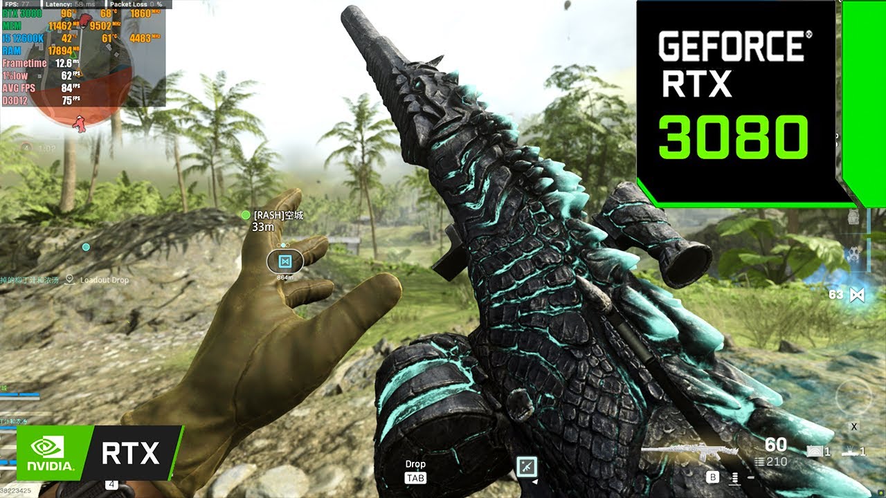 Call of Duty: Warzone GODZILLA vs. KING KONG | RTX 3080 12 ГБ (максимальные настройки 4K RTX ВКЛ.)