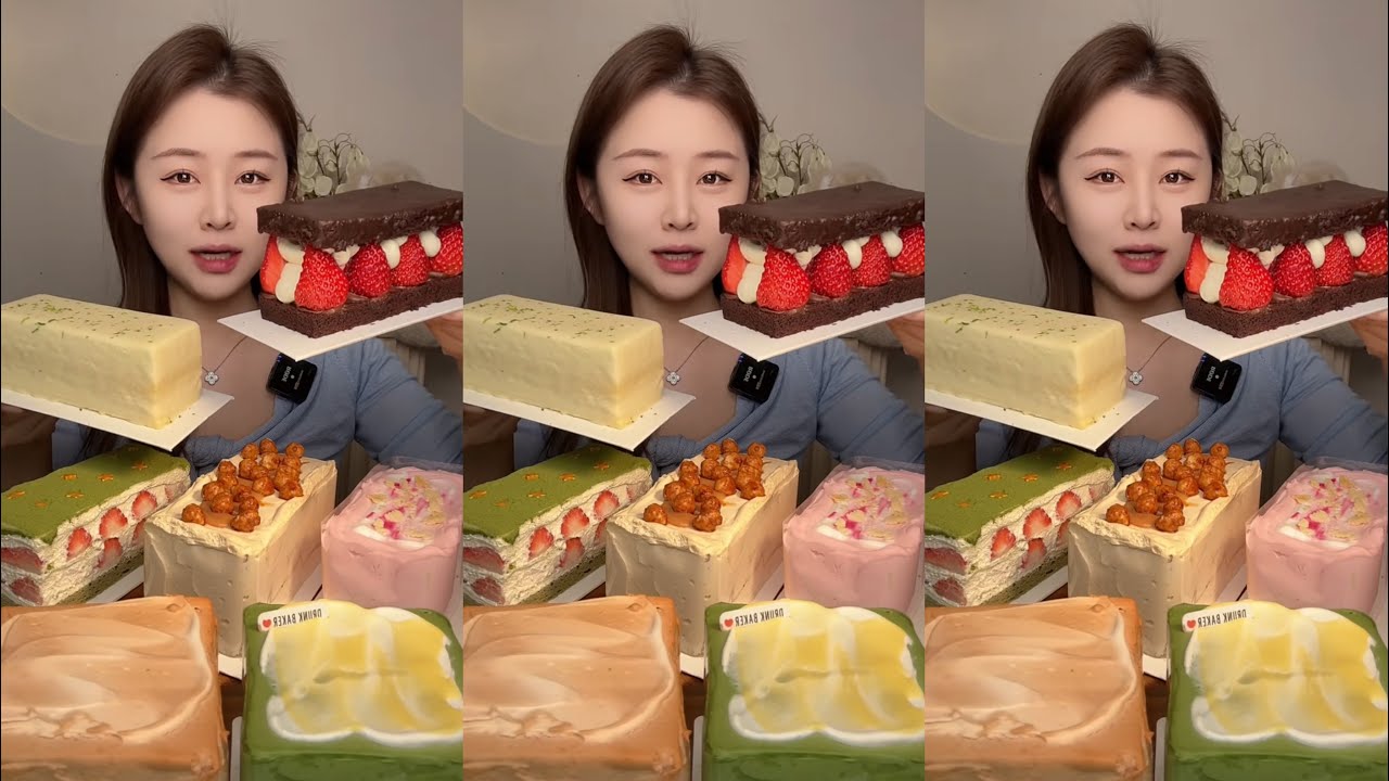 [ASMR] Dessert Mukbang Eating Creamy Cake | Mukbang Eating Show💗🍰🧁