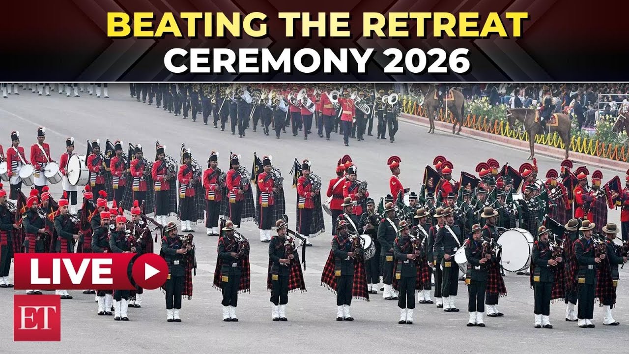 Live | Beating Retreat ceremony 2026: Republic Day celebrations culminate | Kartavya Path