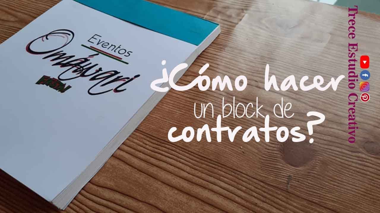 Aprende hacer un block o comandas de contratos en solo 10 minutos!!!!