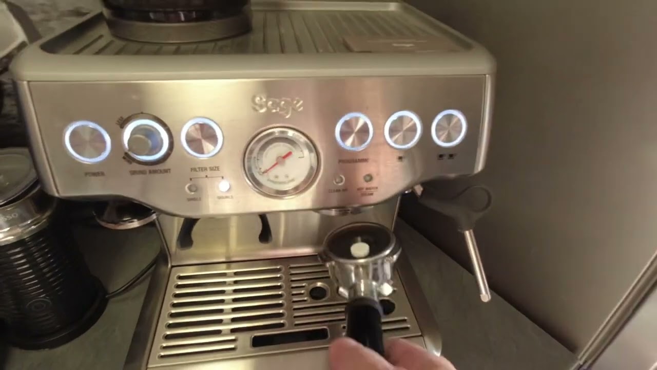 Sage Barista Express reinigen Kurzanleitung Clean Shortcut. GASTROBACK Espresso Maschine AdvancedPro