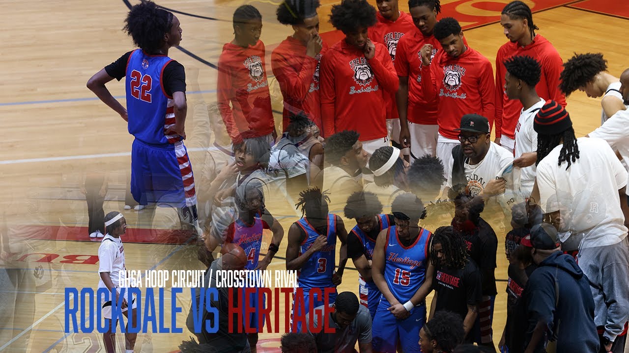 COUNTY MATCH-UPS HIT DIFF' MY GUY 🤫| GHSA HOOP CIRCUIT | ROCKDALE VS HERITAGE