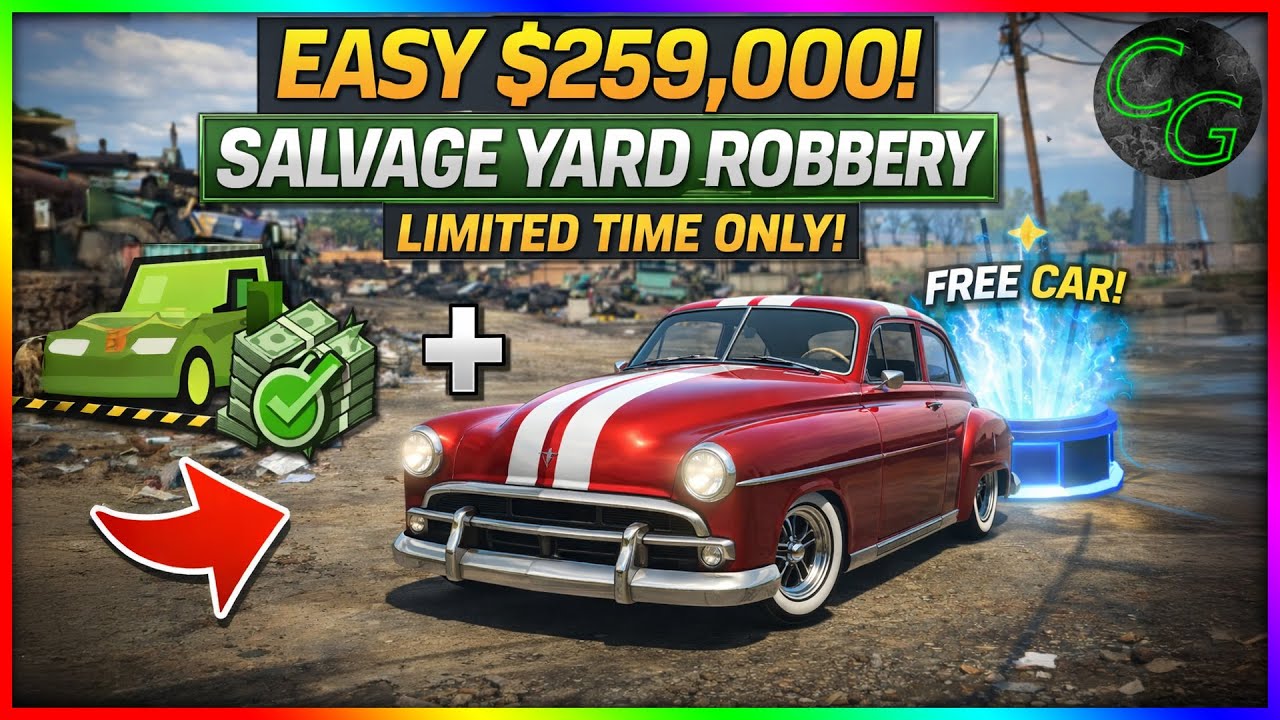 GTA 5 Online Salvage Yard Robbery – EASY $259K Vapid Clique OR Claim This Car FREE! (Limited Time)