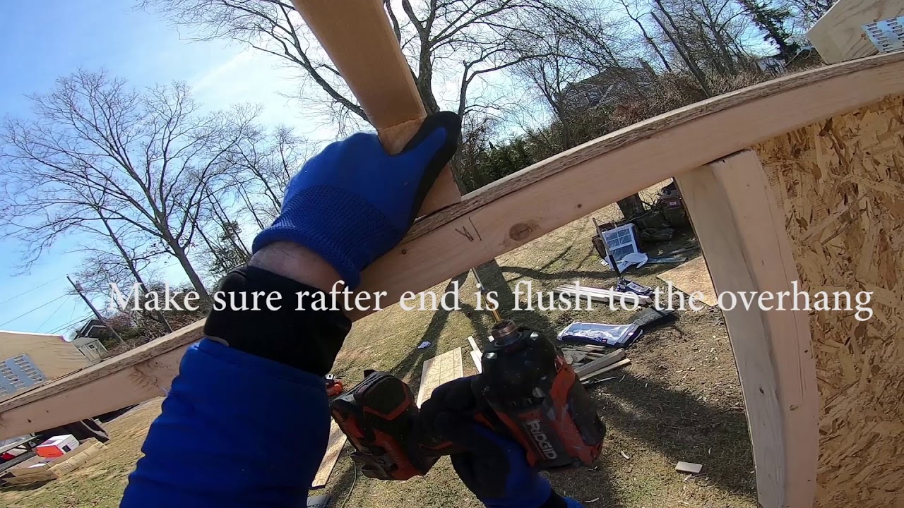 Stratford 12x8 Shed Rafter Installation