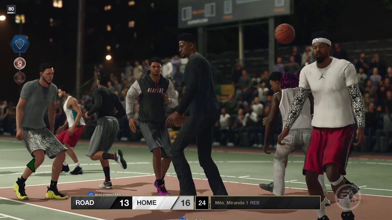 NBA LIVE 18 Patch 1.06 - 5v5 1080p Online Multiplayer - Rucker Park - Streets Game 2 - HD