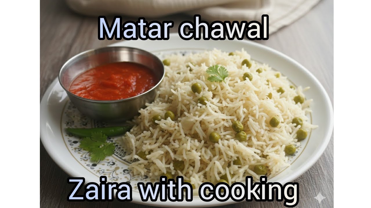 Matar Chawal Recipe | Easy & Tasty Green Peas Pulao | Simple Lunch Recipe