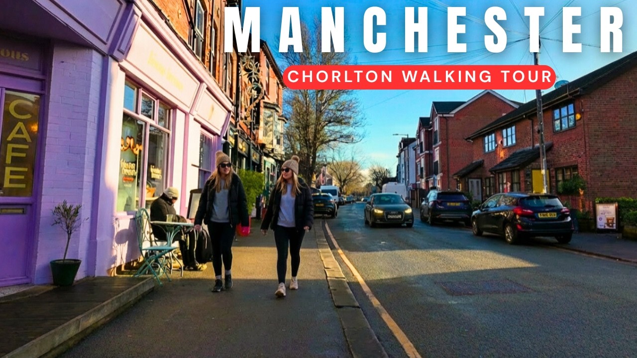 Chorlton, Manchester Walking Tour | Bright Winter Day Stroll 4K