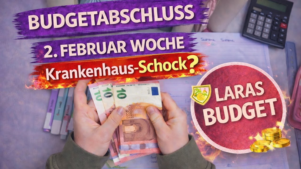 Budgetabschluss 2. Februar Woche 💸 + Krankenhaus mit meinem Sohn 😔 | Laras Budget