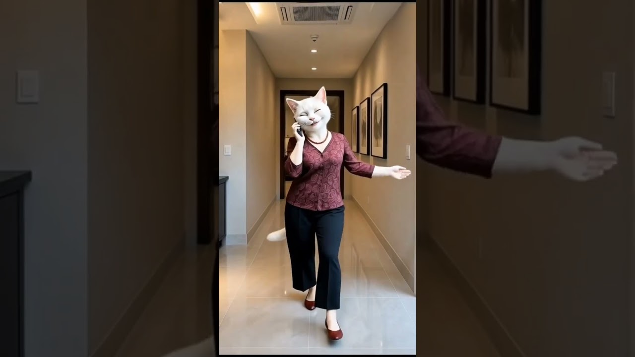 Mom got completely distracted by her phone call. #octopouse #aianimation #ai 