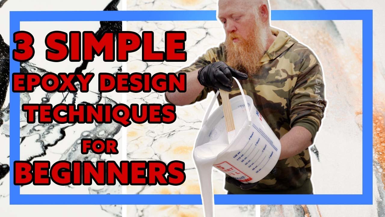 HOW TO - 3 Simple Epoxy Marble Design Techniques - Epoxy Tips for Beginners - Countertop Epoxy