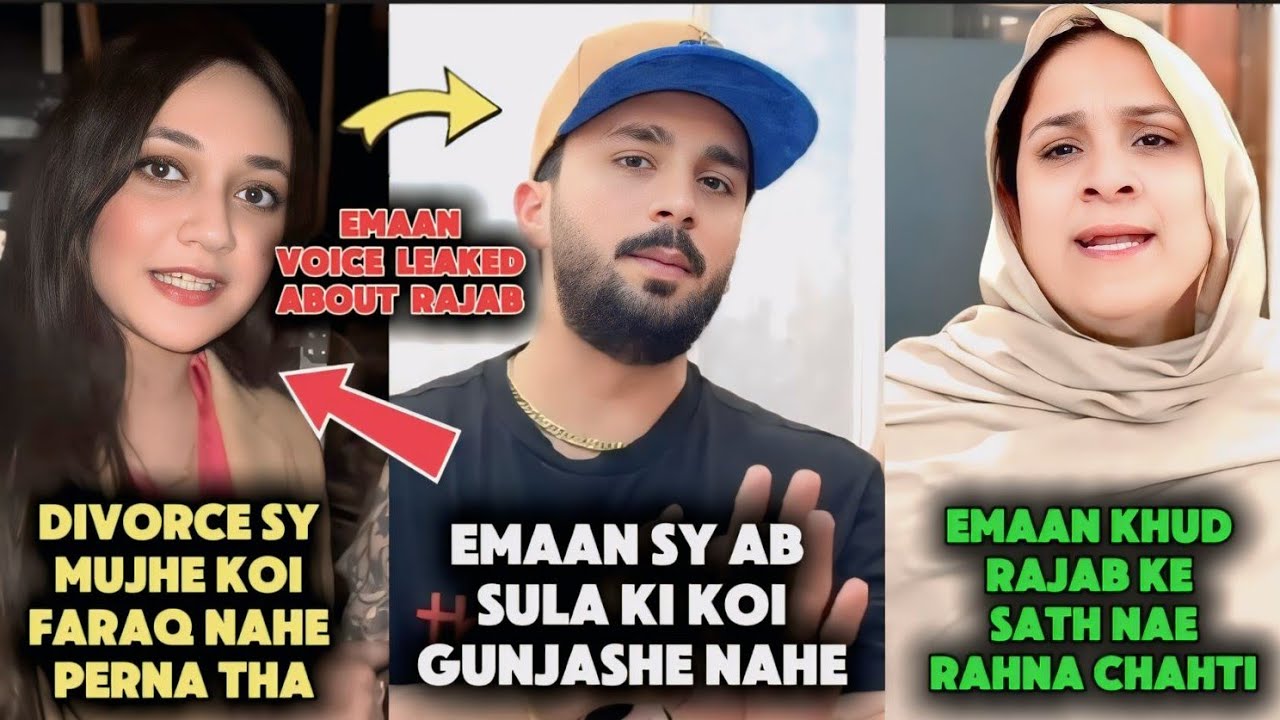 Emaan Statement About Divorce with Rajab | Latest Update.😱 #rajabbutt #emanrajab 