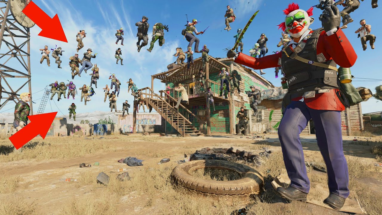 ALL 24 OF THEM HACKED THE GAME AND GOT JETPACKS!?! HIDE N SEEK ON COLD WAR