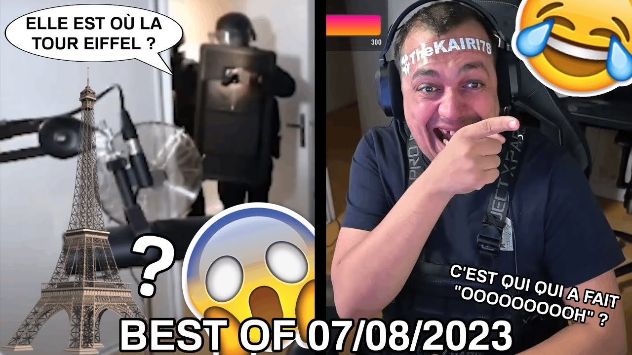 TK S'EST FAIT SWAT DES FLICS PRENNENT DES SELFIES DEVANT LA TOUR EIFFEL 😂 // Best of du 07/08/2023