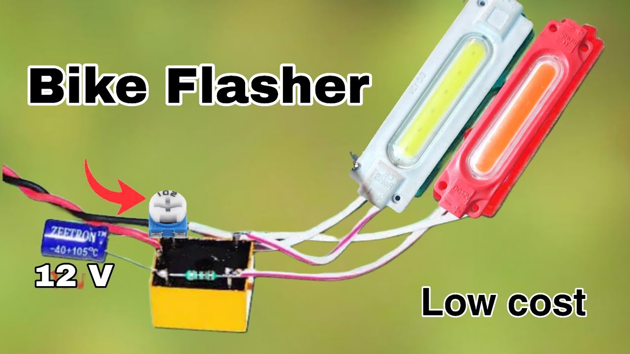 Diy Flasher relay lights #diy #electronic #emergency #projectV #cops