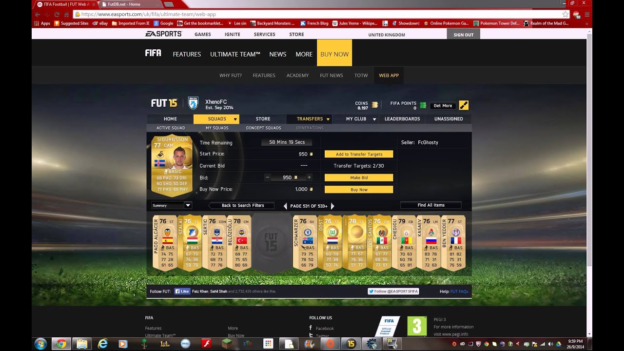FIFA 15 Trading Tip: 1k-10k: 59th Minute Method! (20k/Hour)