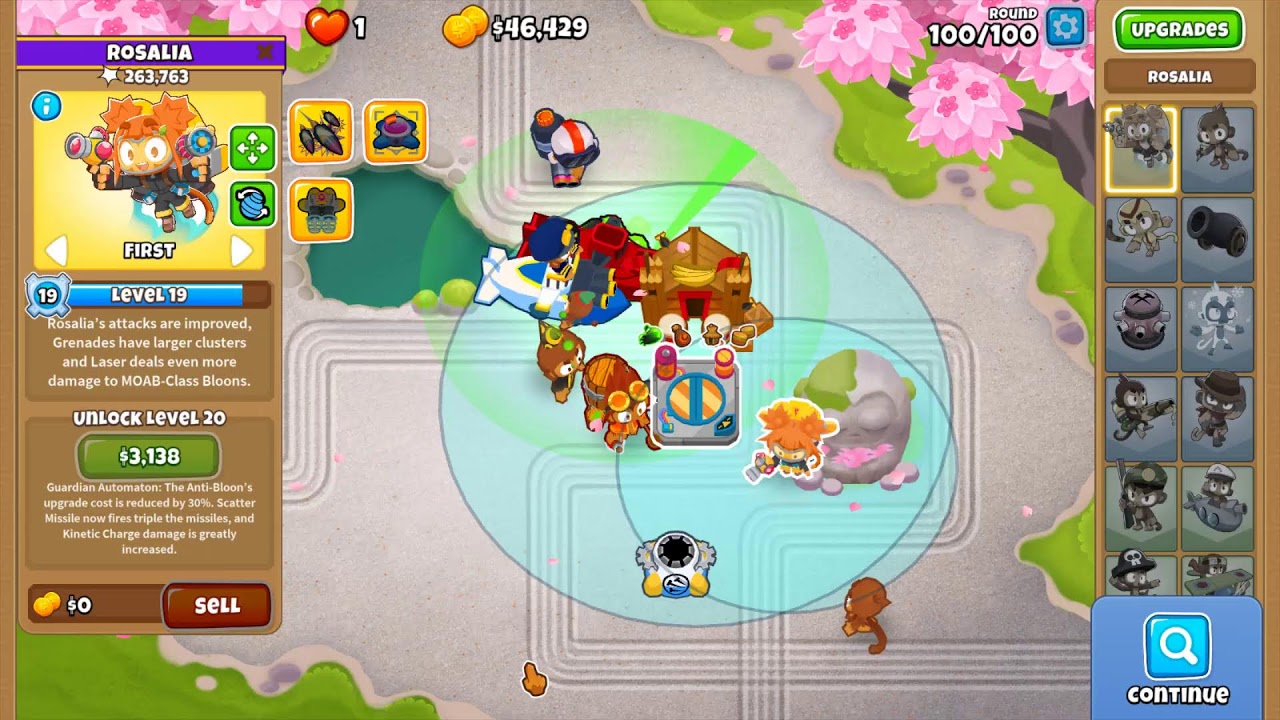 Bloons TD 6 - Axis of No Crosspath Sub with Rosalia on Rake