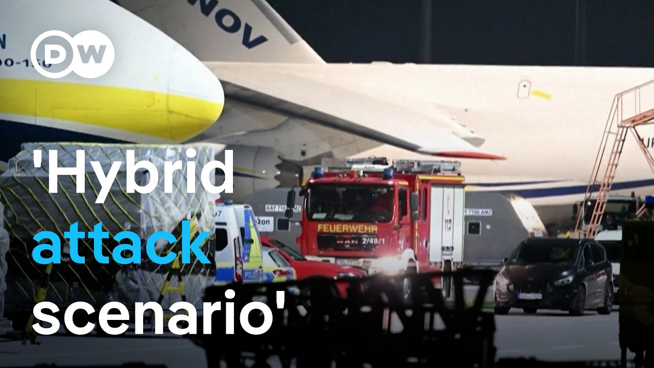 Explosive drone found near Ukrainian cargo plane at German airport | DW News