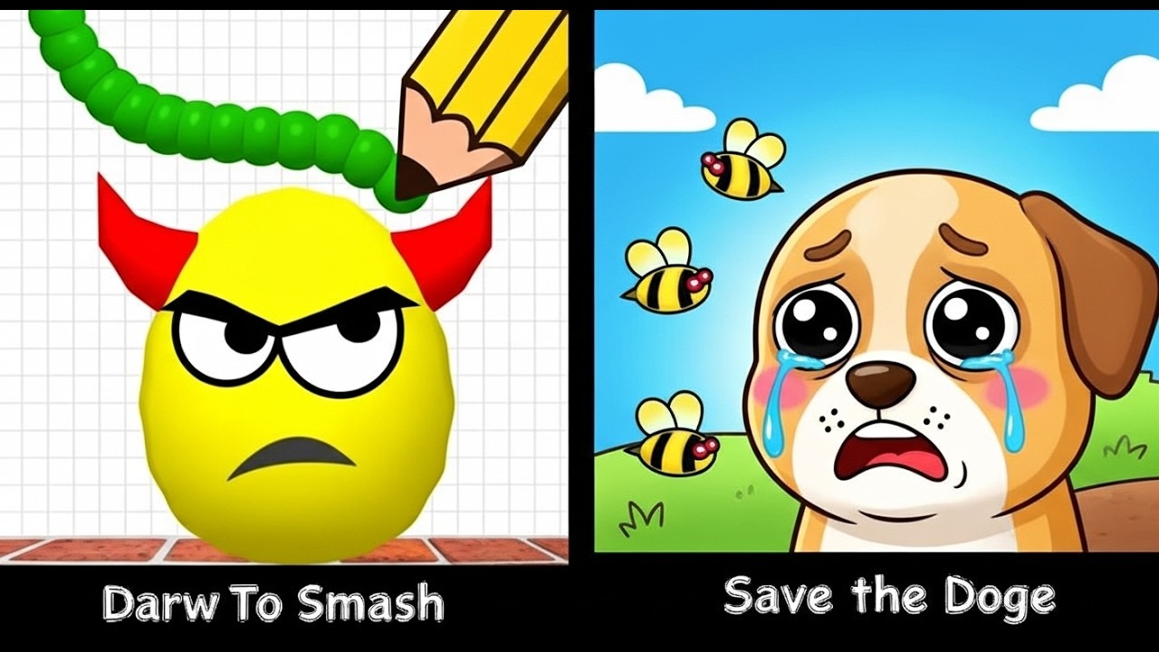 Draw To Smash vs Save doge gameplay