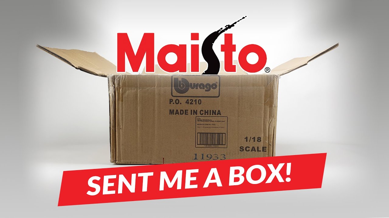 MAISTO SENT ME A PACKAGE - In a Bburago box😆