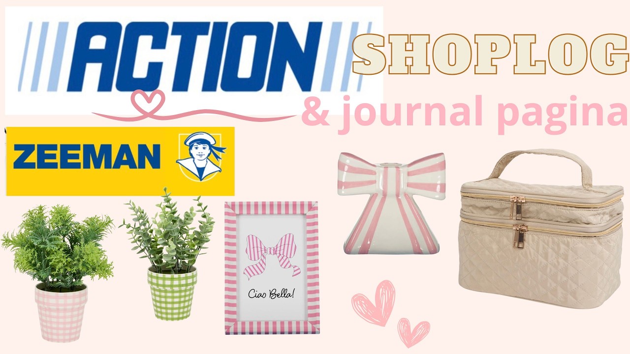 Action shoplog, Zeeman & journal pagina