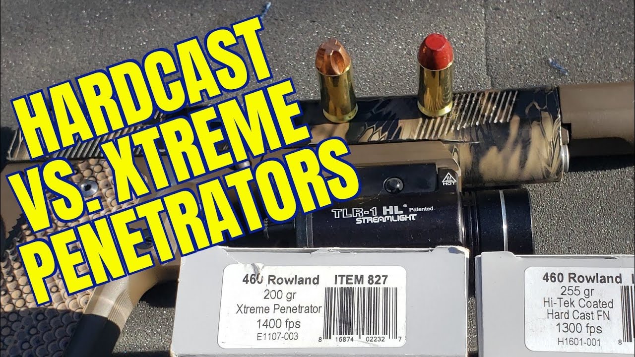 Сравнение Hardcast и Xtreme Penetrators 460 Rowland от Underwood