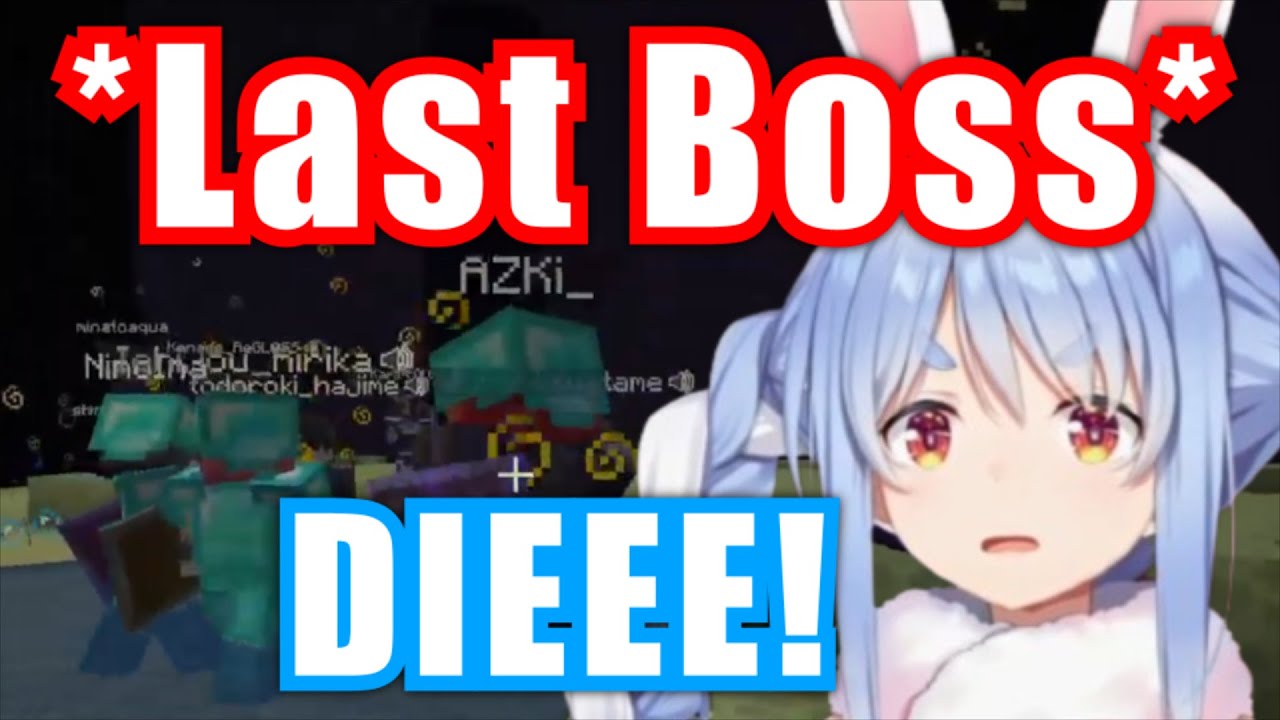 Pekora Becomes The Last Boss And Attacks Holomems In HoloServer Hardcore Minecraft【Hololive】