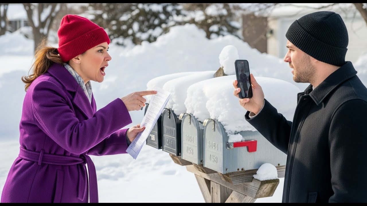 My HOA Showed Up To Inspect A Snow Covered Mailbox After A Storm