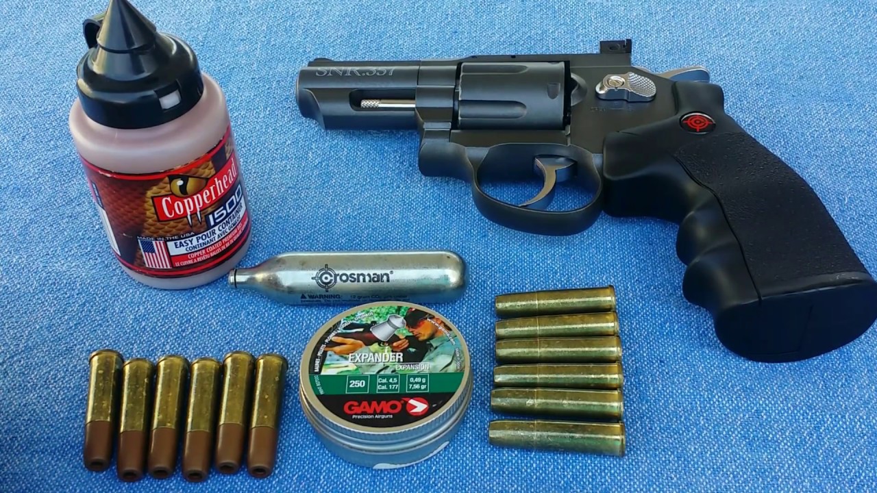 PRUEBA DE DISPARO REPLICA MODELO SNR357 CROSMAN