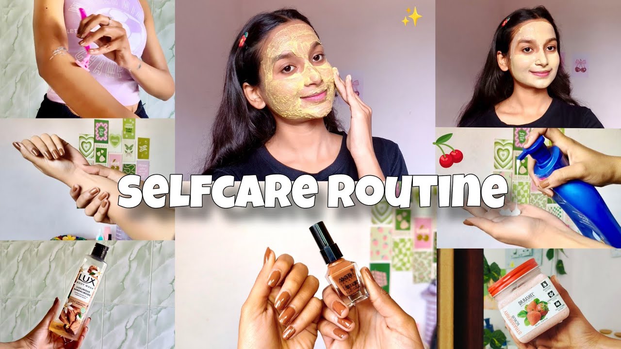 Selfcare routine at home ✨ skincare , bodycare , self-love 🦢🌷🌾