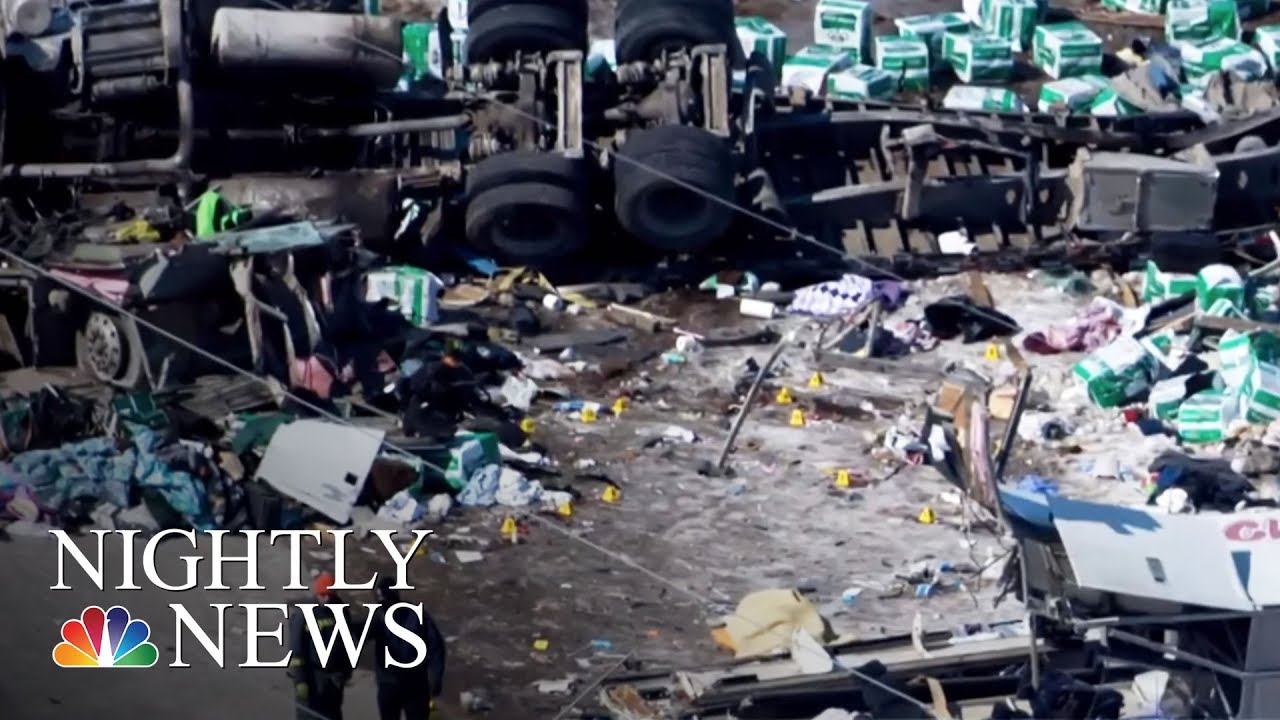 At Least 15 Dead After Canadian Junior Hockey Team’s Bus And Truck Collide | NBC Nightly News