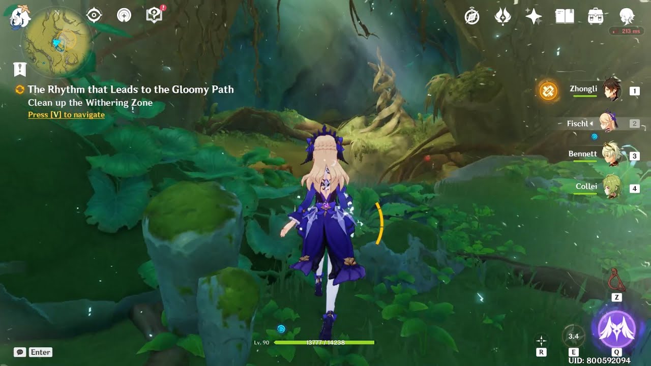 Clean up the Withering Zone | The Rhythm that Leads to the Gloomy Path | Genshin Impact