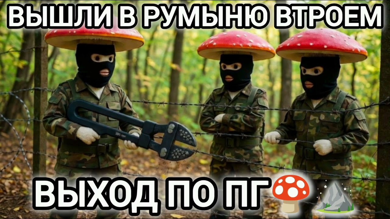 Втроём вышли в Румынию по ПГ🍄⛰️| История перехода по карпатским горам